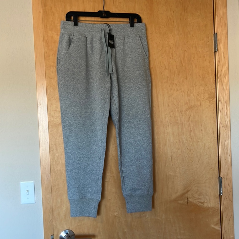 NWOT Vivilish Gray Joggers - size Large